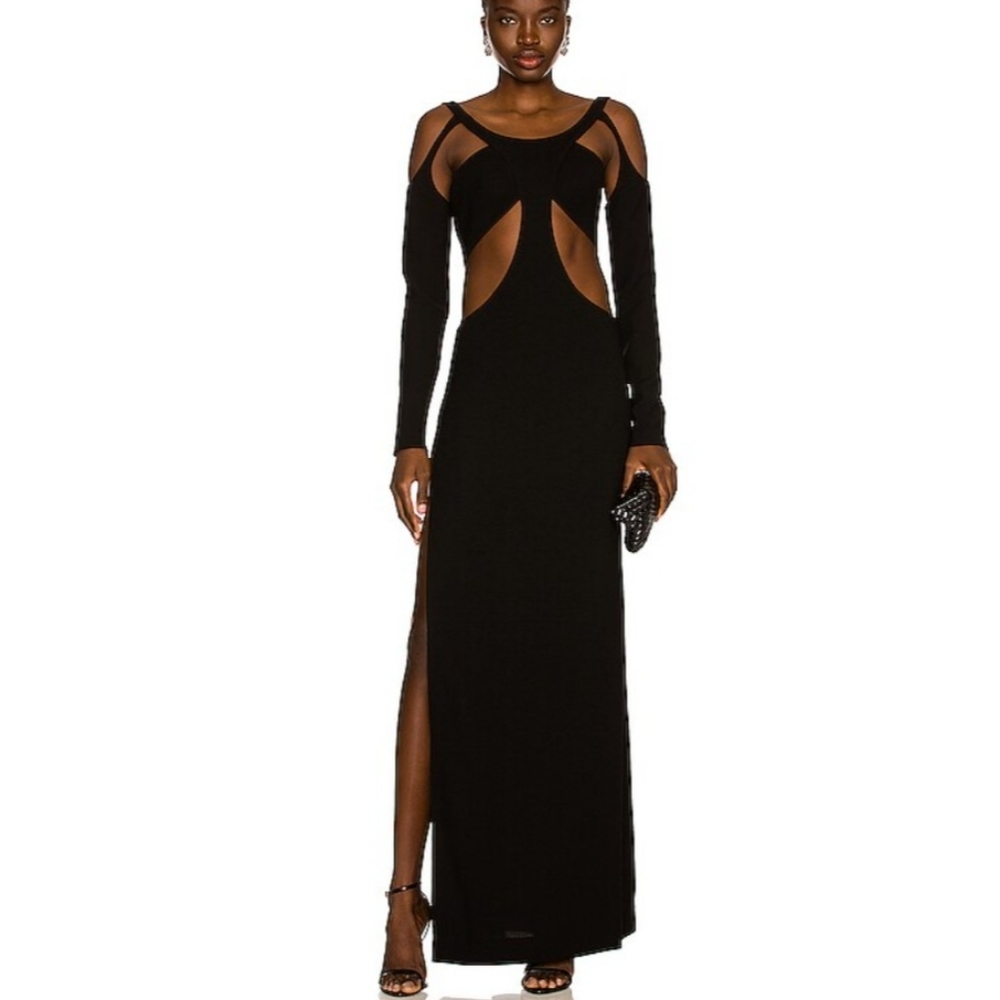 MONOT Black FW21 Cutout Backless Dress sz 38 / US 4